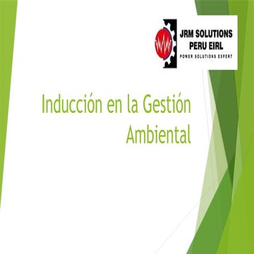 1. CAPACITACION GESTION de medio ambiente | PPTX
