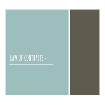 Based on the basic contract law principle offer & Acceptance