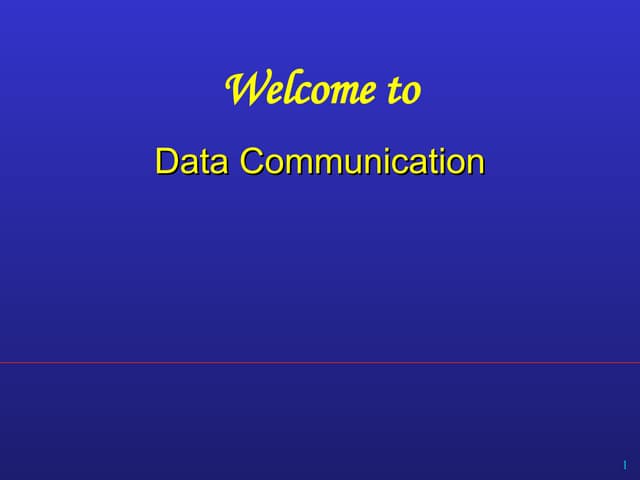 1. Introduction.ppt Data Communication slide