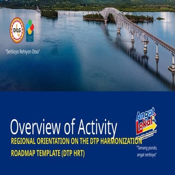 Overview of DTP HRT (Devolution Transition Plan Harmonization Roadmap Template