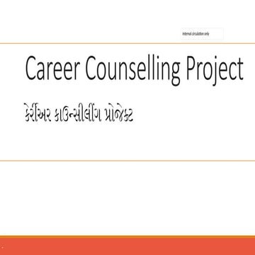 Career counseling Presentation for the meeting | PPTX