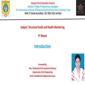 Structural Audit and Health Monitoring of structures