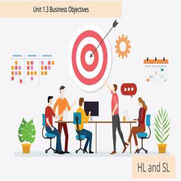 Business Objectives for business studies