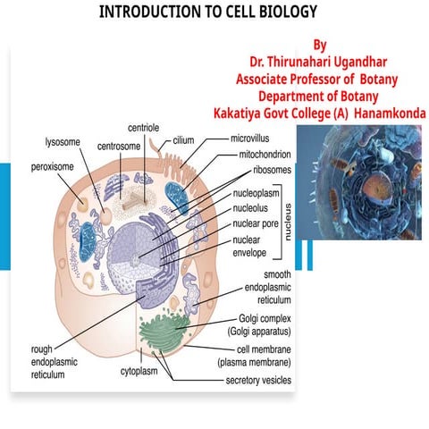 1. Cell biology.pptx Thirunahari Ugandhar