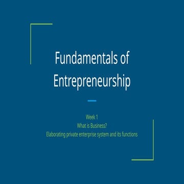 Entrepreneurship Slides University of Central Punjab