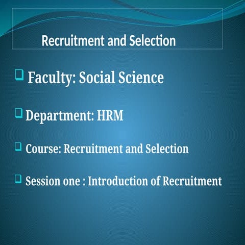 HRM and Recruitment and Selection note.pptx