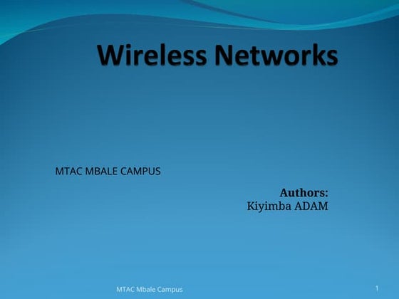1.2 WLAN BASICS NCIT study Notes by Mr Magona.ppt
