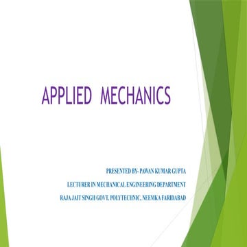 1. APPLIED MECHANICS INTRODUCTION .pptx