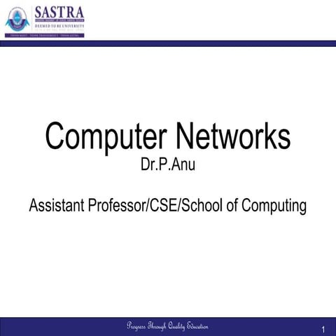 The Network Layer Introduction - Computer Networks