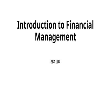 Introduction to financial management djhdidb