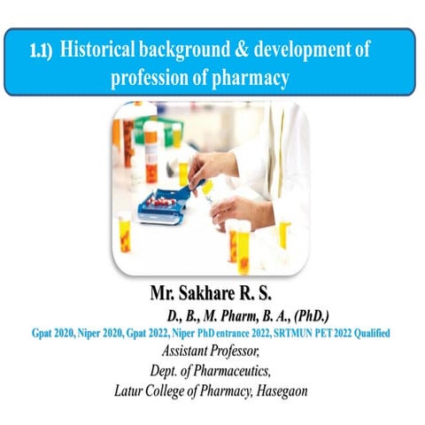1.1 Historical background & development of Profession of Pharmacy.pdf