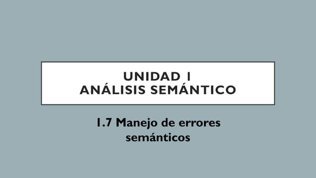 Manejo de errores en compiladores (lenguajes y autómatas II)