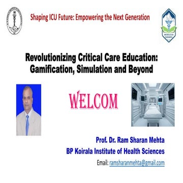 1. RS MEHTA PPT critical care education advances