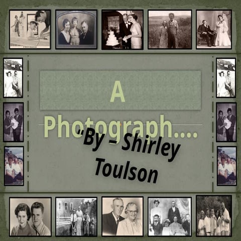 A Photograph poem summary by shirley toulson