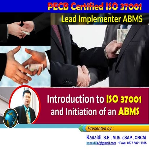 Introduction to ISO 37001 and the initiation of an ABMS_ Training "PECB CERTI...