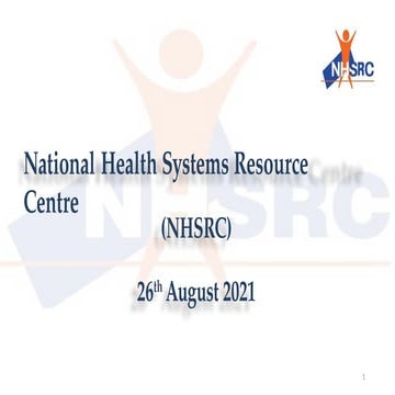 National Health Systems Resource Centre NHSRC