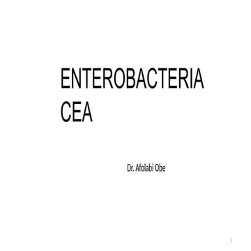1. Enterobacteriaceae Document for stude