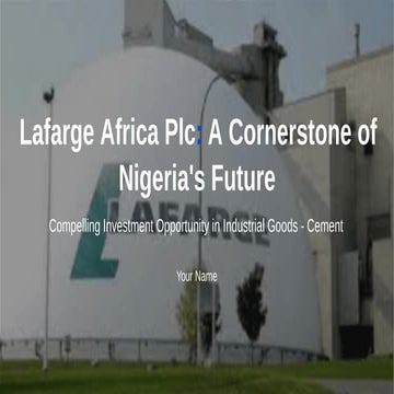 Sample Equity research report for Lafarge.pptx
