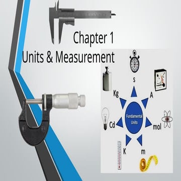 Units & Measurement cbse class 11 physics  powerpoint presentation