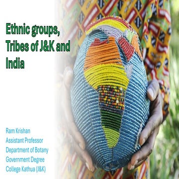 Major Ethnenic group, tribes of J&K and India | PDF