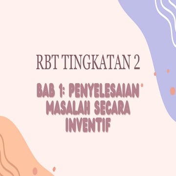 1.1.1 Mengenal pasti masalah bukan inventif dan inventif | PDF