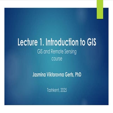 Introduction to Geoinformation System. GIS cycle, GIS components | PDF