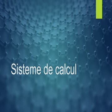 Proiect la Info/ COMPONENTELE CALCULATORULUI | PPTX
