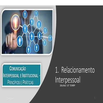 RELACIONAMENTO INTERPESSOAL E MANDAMENTOS DA BOA CONVIVÊNCIA | PPTX