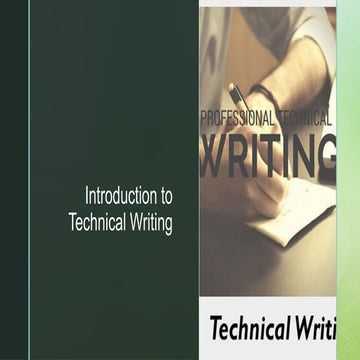 Technical Writing | PPTX