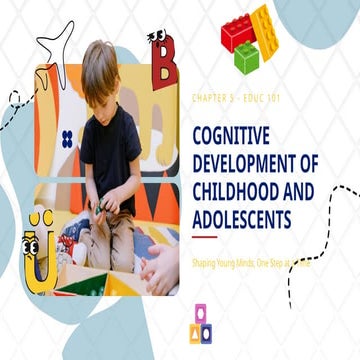 Intellectual development, include different psychologist theorirs | PPTX