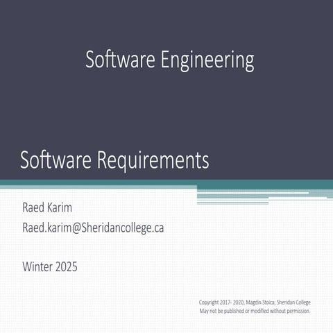 Software Requirement Engineering - Power Point Slides lecture-01.ppt