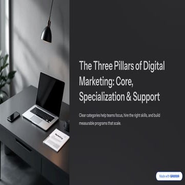 Mastering the Three Pillars of Digital Marketing for Scalable Growth | PDF