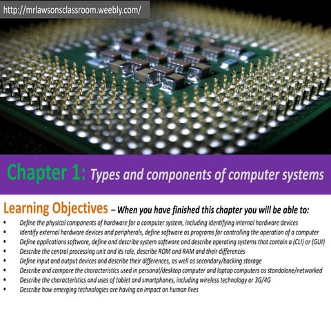IGCSE ICT - Types and Components of Computer Systems - Hardware and ...