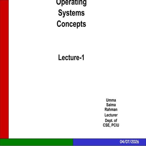 Advanced Operating Systems- Kernal Structure and native level | PPTX