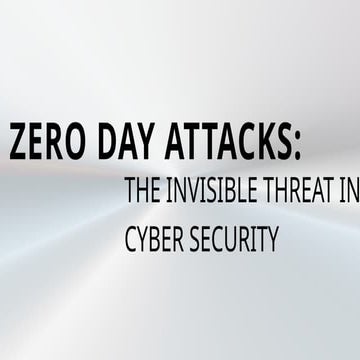 Zero day attacks | PDF