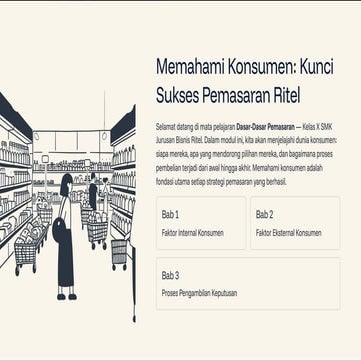 Memahami Konsumen Kunci Sukses Pemasaran Ritel | PDF