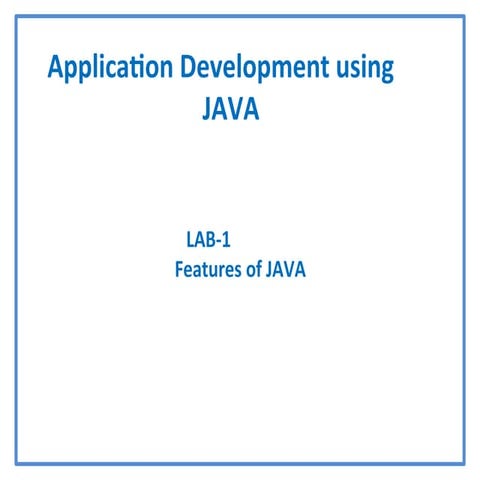 Comprehensive Introduction to Java Application Development and OOP ...