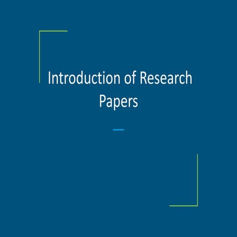 Crafting Effective Research Paper Introductions Using the CARS Model | PDF