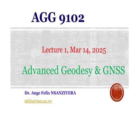 Geodesy - Definition, Types, Uses and Applications | PDF