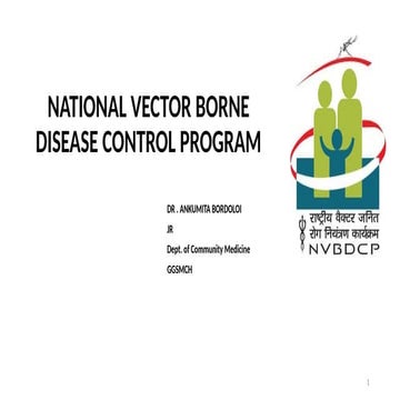 National vector borne diseases control program | PPTX