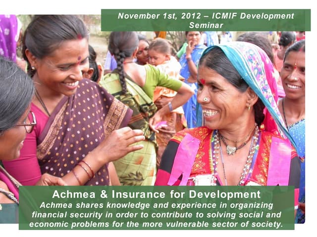 Achema and Insurance for Development