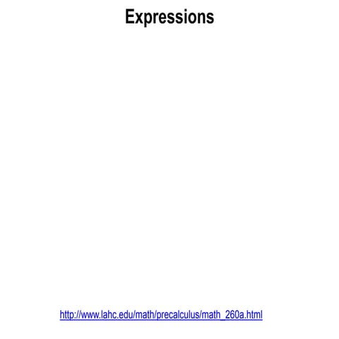 1.2 algebraic expressions