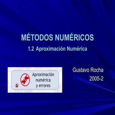 1.2 aproximacion numerica