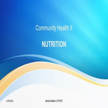 1 - 2 Community Health II Notes KMTC .pptx