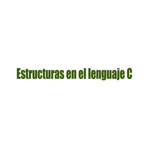 Estructuras
