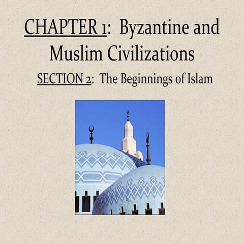 1 2 the beginnings of islam