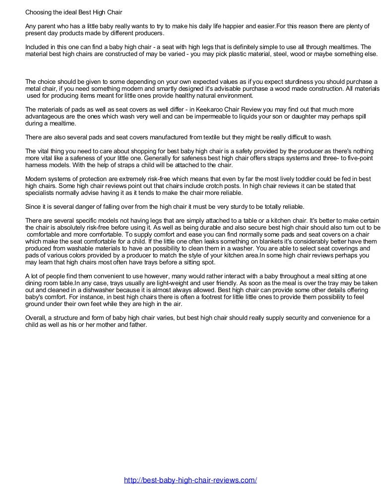 little one high chair