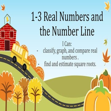 1.3 Real Numbers and the Number Line