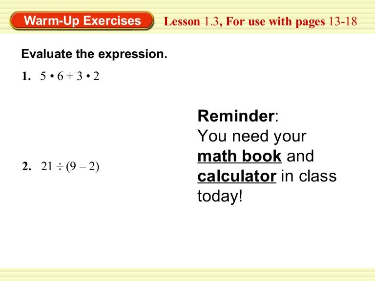1.3 variables and expressions 1