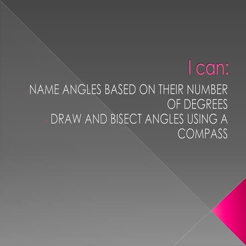 1.4 Measuring and Classifying Angles